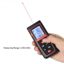 40m Mini Handheld LCD Digital Laser Distance Meter High-precision Rangefinder Distance Area Volume Measurement 30 Groups Data Storage
