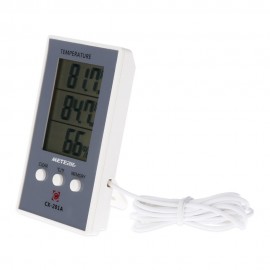Meterk LCD Digital Indoor/Outdoor Thermometer Hygrometer Temperature Humidity Measurement °C/°F Max Min Value Display