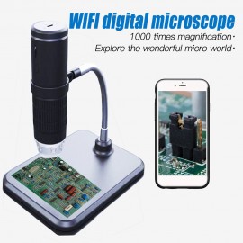 2.0MP Multifunctional Wireless Microscope WIFI Portable High-definition Electronic Microscopes with 8 Adjustable Brightness LED Lights